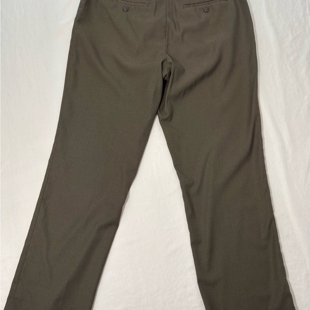 Perry Ellis Flex Stretch Classic Straight-Leg Dress Pants in Brown 34X30